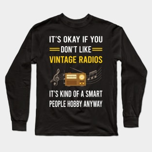 Smart People Hobby Vintage Radio Long Sleeve T-Shirt